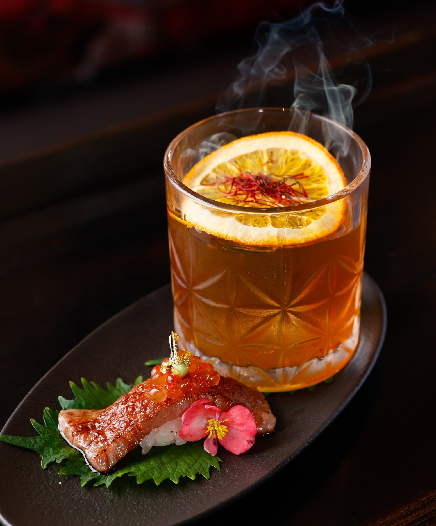 A5 Aura Old Fashioned & Nigiri. Kyojin.JPG